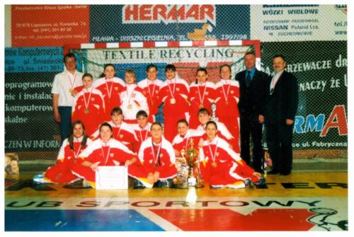 I miejsce Mistrzostwa Polski Juniorek Młodszych 2003